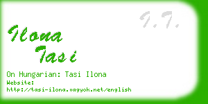 ilona tasi business card